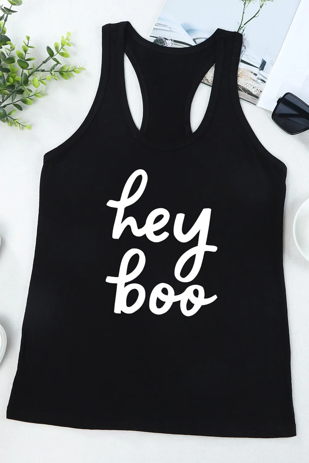 * APP EXCLUSIVE* HEY BOO Graphic Tank Top