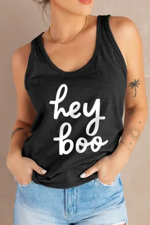 * APP EXCLUSIVE* HEY BOO Graphic Tank Top