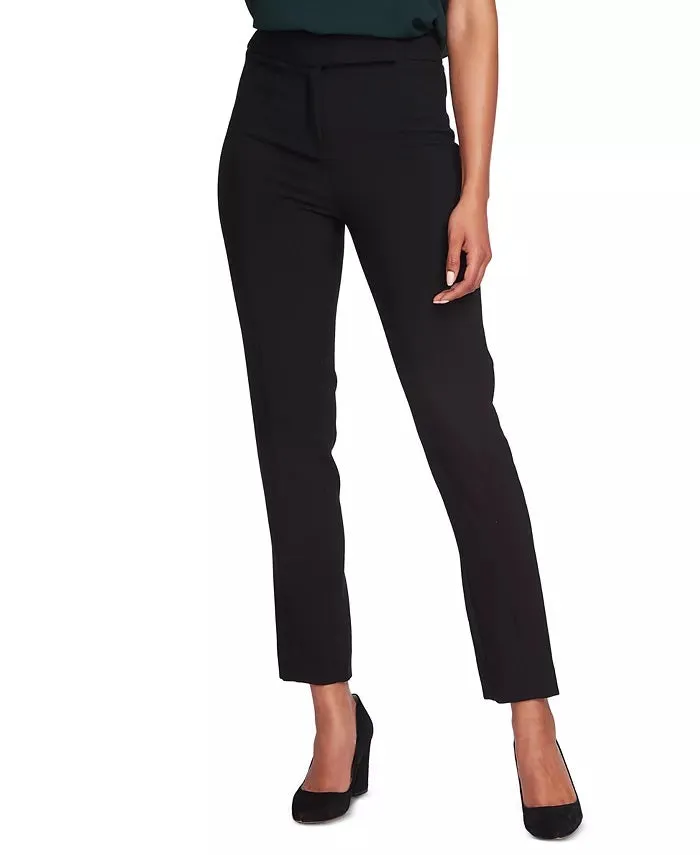 1.STATE Women's Seamed Flat-Front Ankle Pants Gray Size 6
