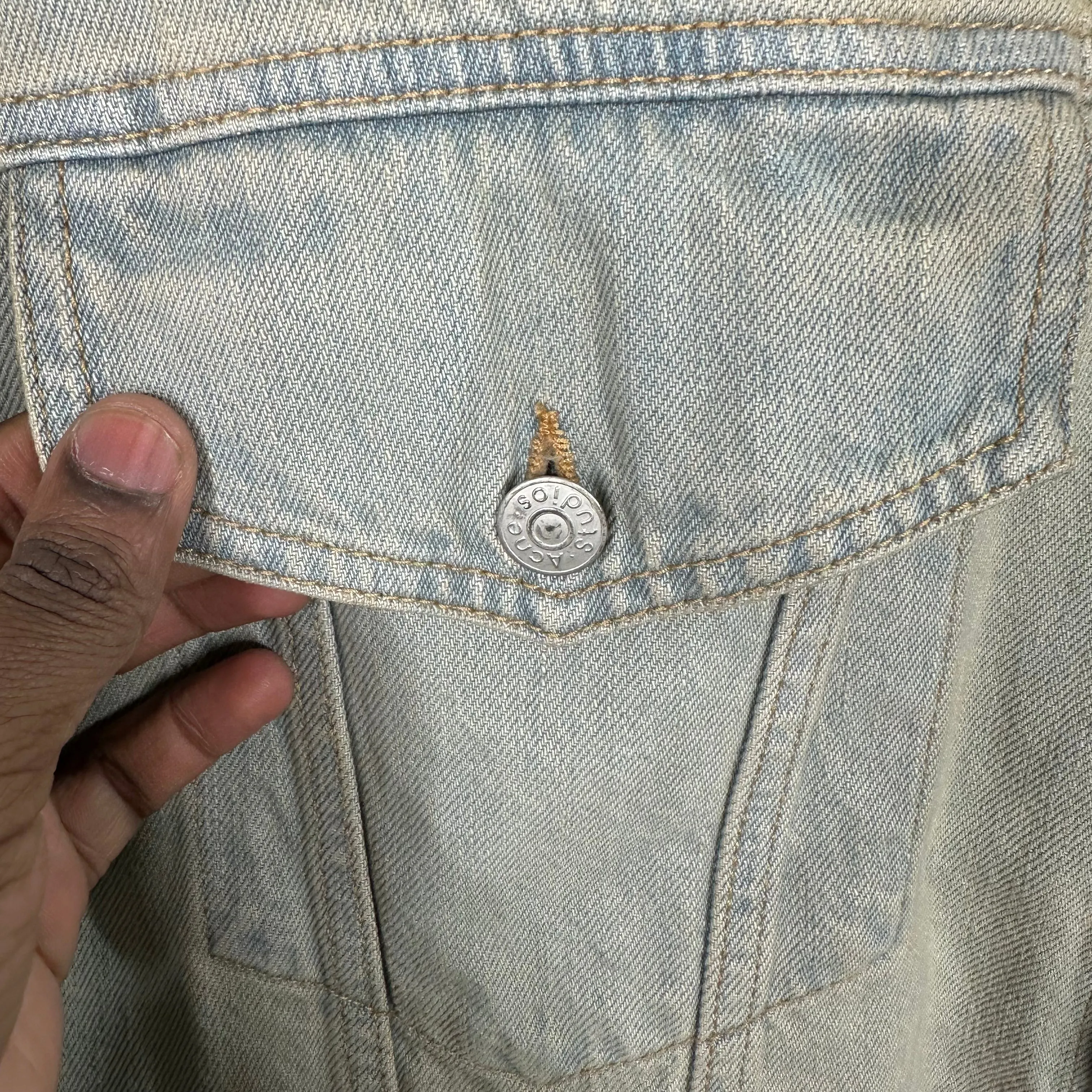Acne Studios Denim Mud Wash Jacket
