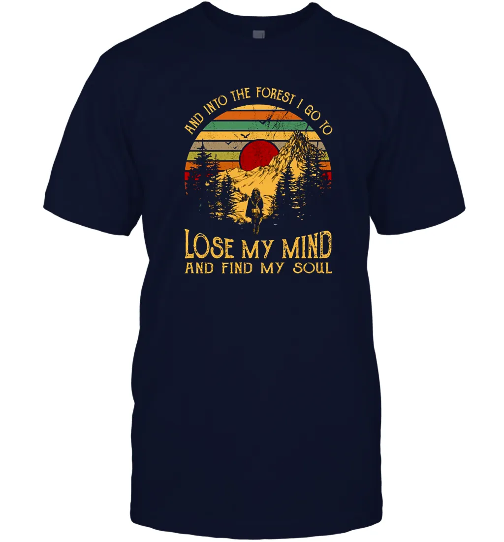 And into the forest i go to lose my mind and find my soul graphic Men Cotton T-Shirt
