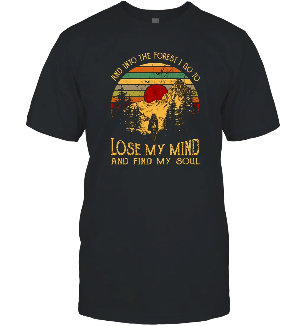 And into the forest i go to lose my mind and find my soul graphic Men Cotton T-Shirt