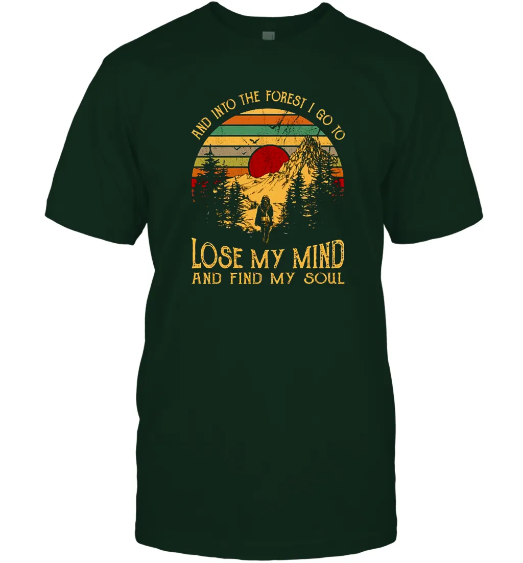And into the forest i go to lose my mind and find my soul graphic Men Cotton T-Shirt