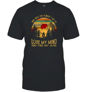 And into the forest i go to lose my mind and find my soul graphic Men Cotton T-Shirt