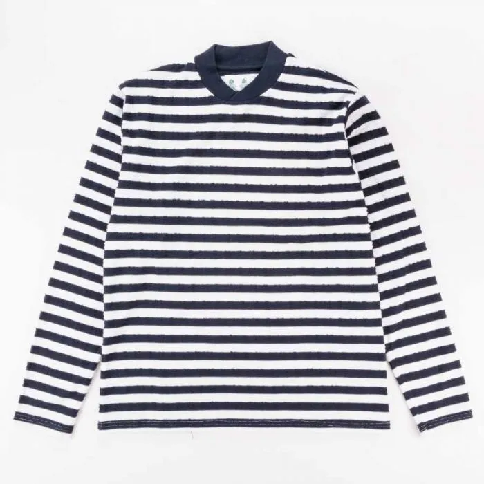 ANDO STRIPE T-SHIRT NAVY