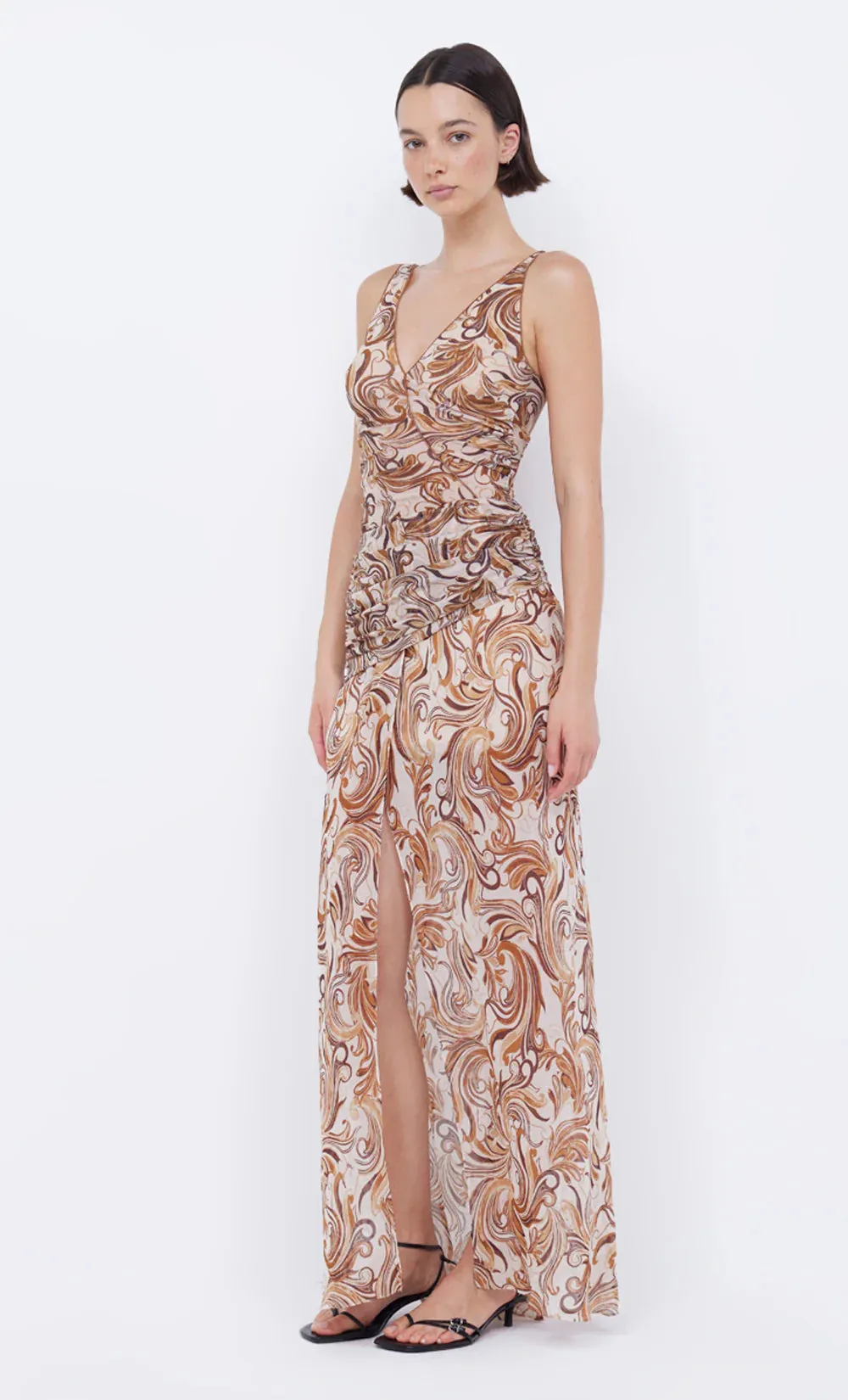 Bec and Bridge Jocelyn Maxi Dress - Cream Swirl
