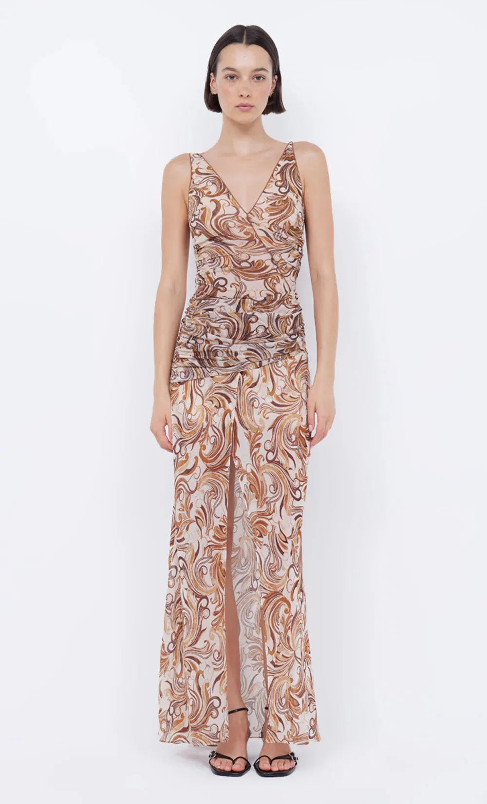 Bec and Bridge Jocelyn Maxi Dress - Cream Swirl