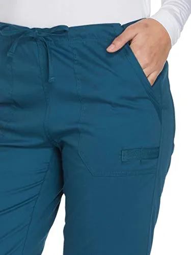 Cherokee WW130 Workwear Core Stretch Mid Rise Straight Leg Drawstring Scrub Pant