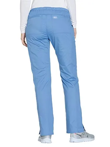 Cherokee WW130 Workwear Core Stretch Mid Rise Straight Leg Drawstring Scrub Pant