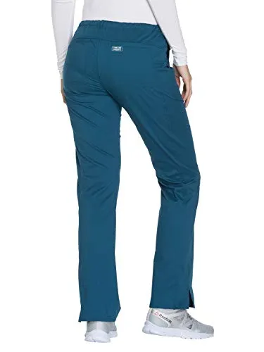 Cherokee WW130 Workwear Core Stretch Mid Rise Straight Leg Drawstring Scrub Pant