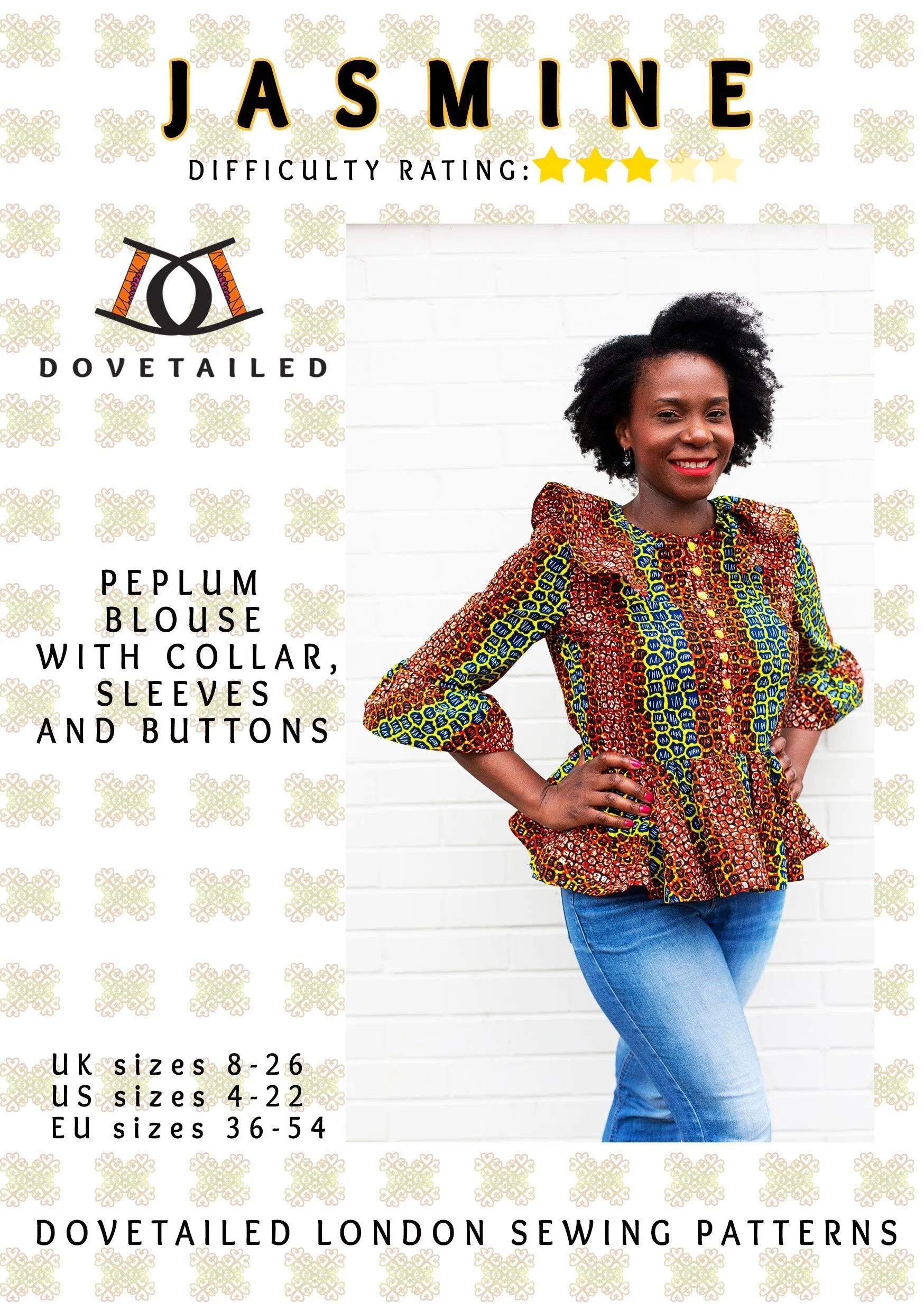 Dovetailed Jasmine Peplum Blouse