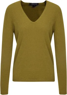 EURKEA Women's V Neck 100% Cashmere Sweater, Long Sleeve Pullover, Winter Top for Women, Gifts Ready