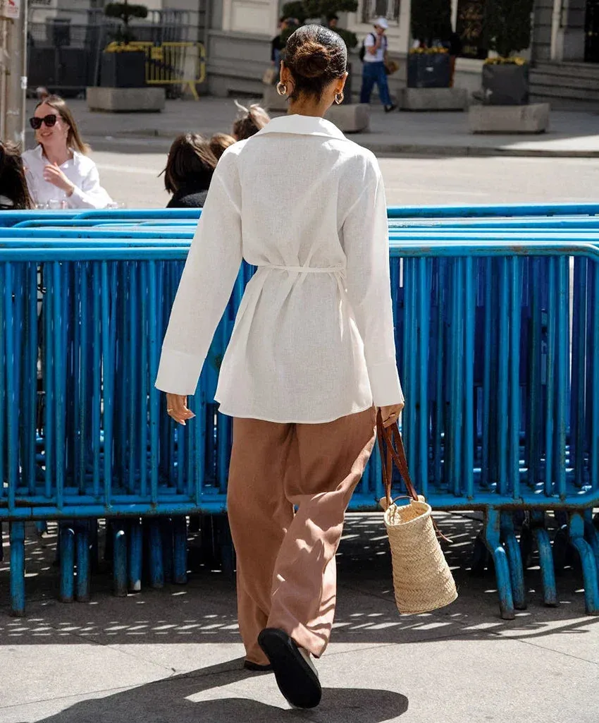Franka - Cotton and linen blend blouse
