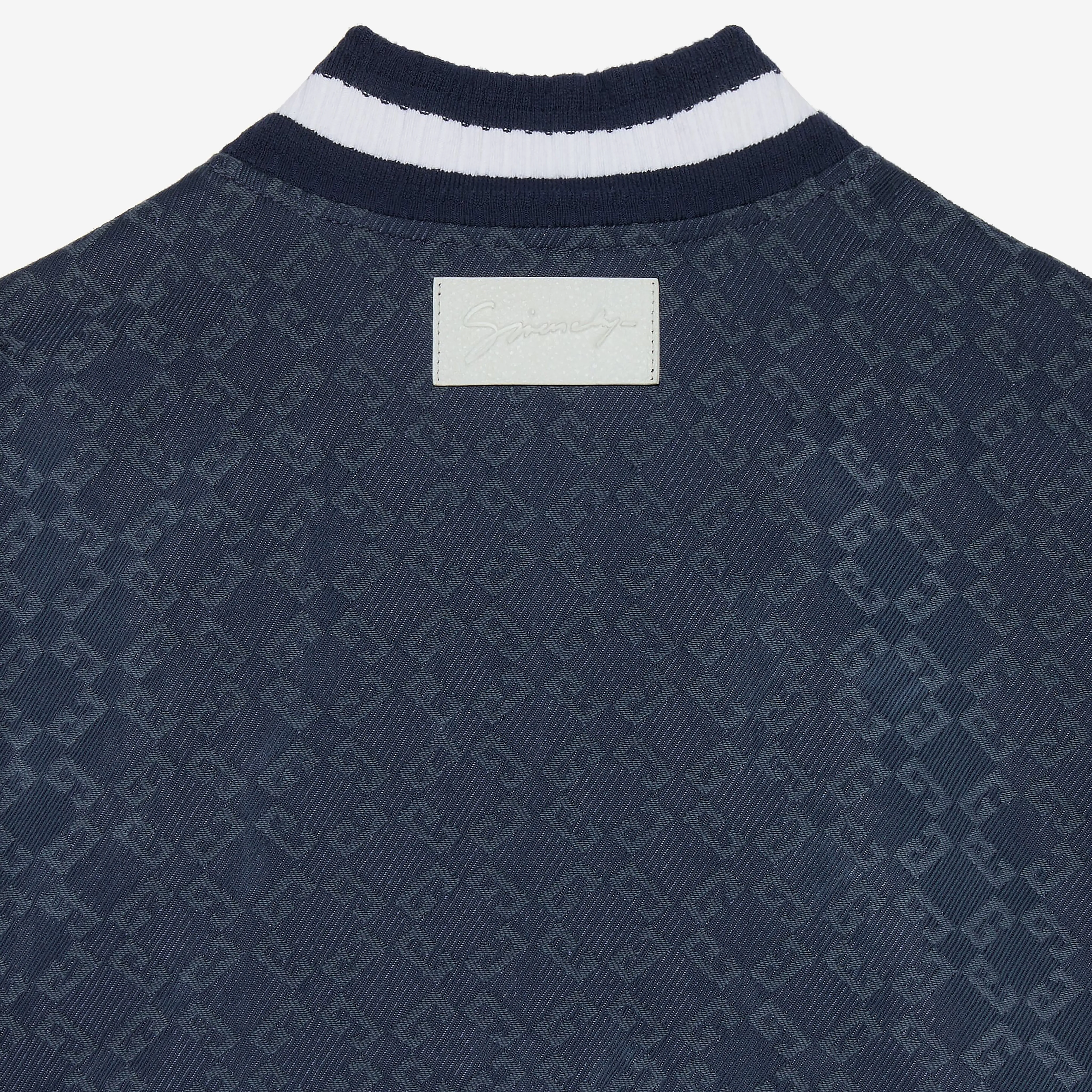 Givenchy Denim Monogram 72 And Leather Varsity Jacket