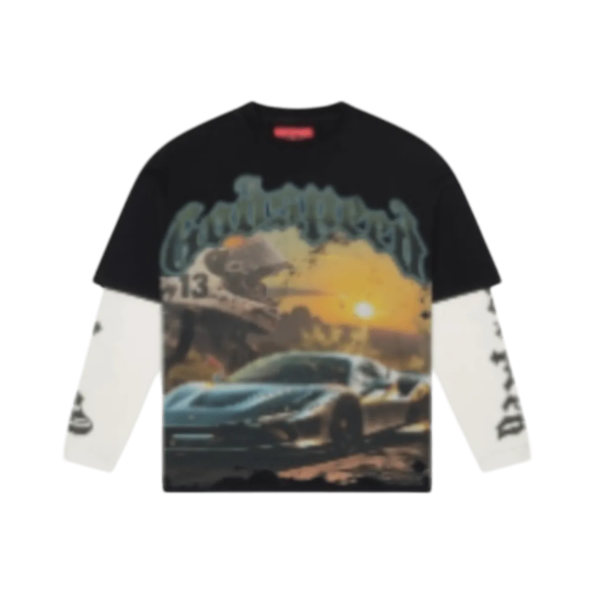 GodSpeed Sunset Drift Long Sleeve T-Shirt - Black