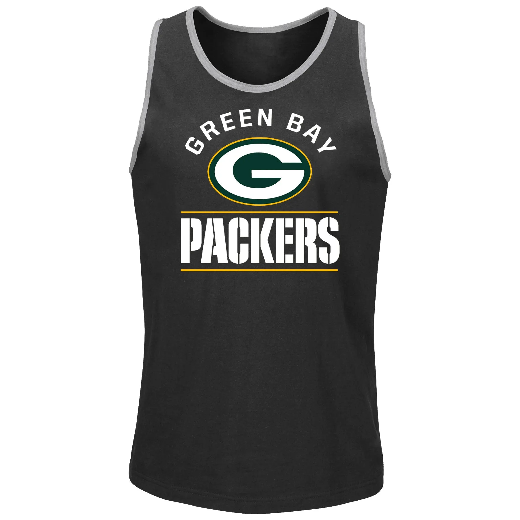 Green Bay Packers Go Far Men's Black Tank Top
