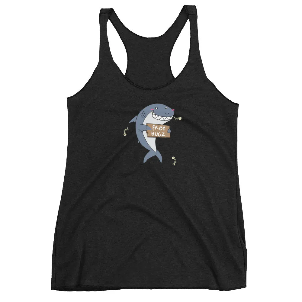Hug Shark Women's Racer-back Tank-top