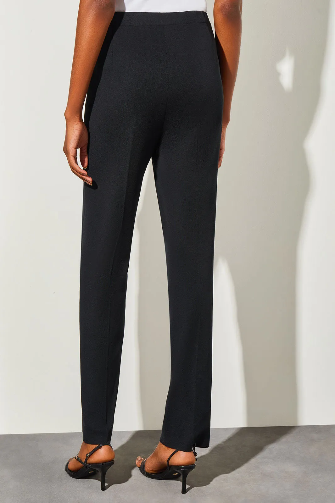 Knit Straight-Leg Pants