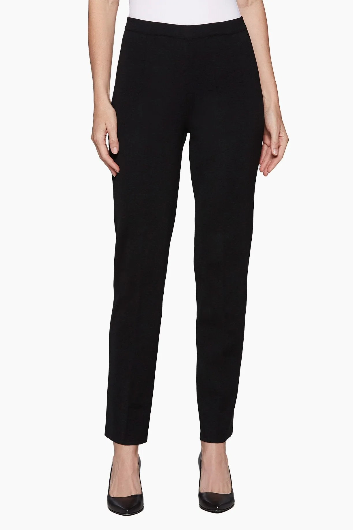Knit Straight-Leg Pants