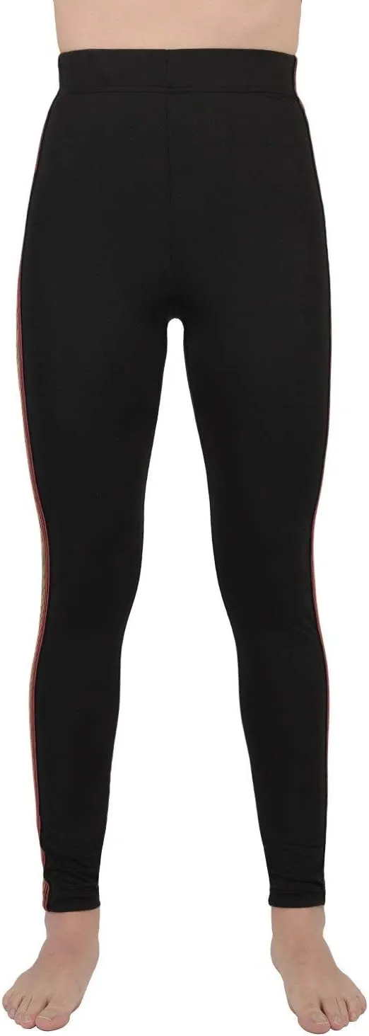 MeMoi Women's Rainbow Racer Stripe Leggings