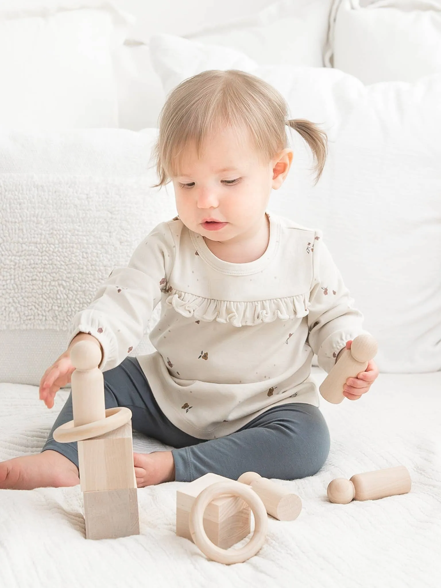 Organic Baby and Kids Classic Leggings - Harbor by Colored Organics