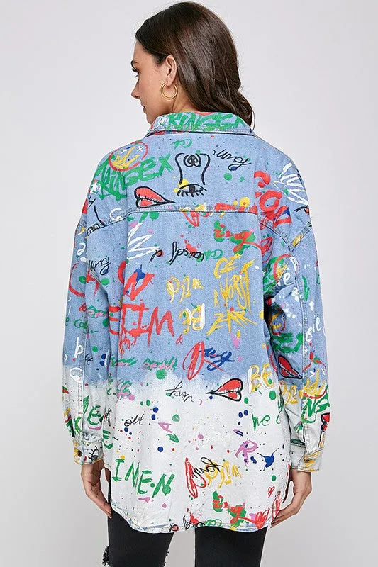 Painted Denim Jacket