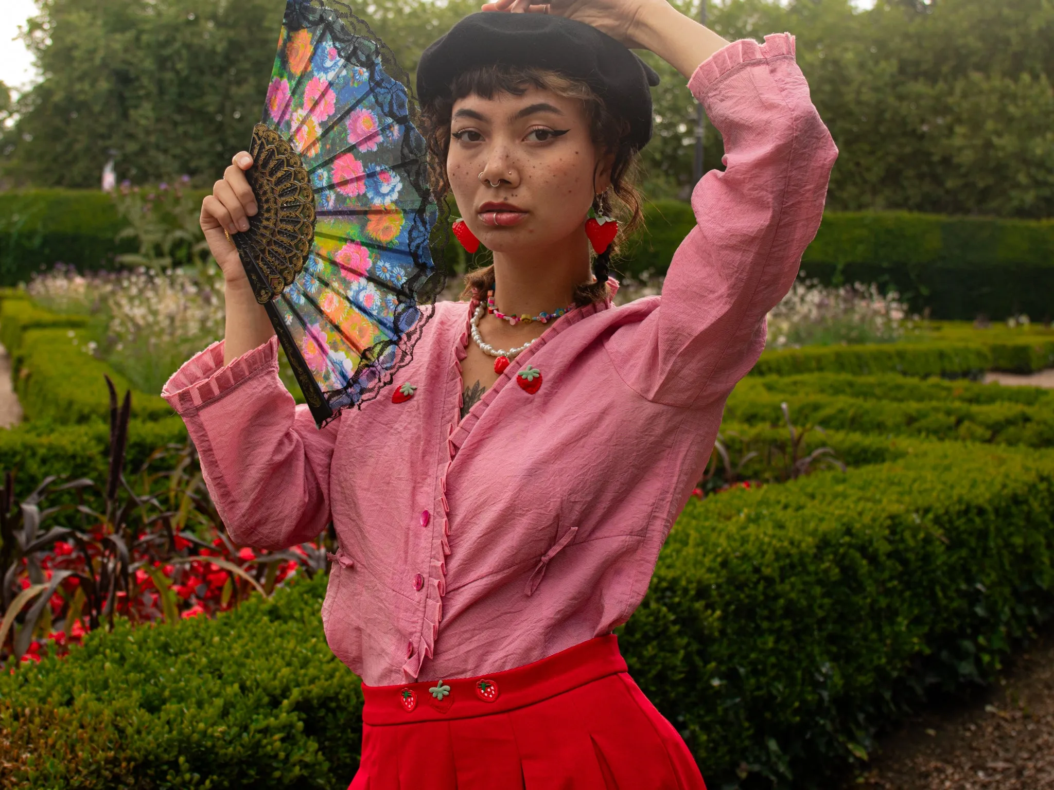 Reworked Strawberry blouse- 12
