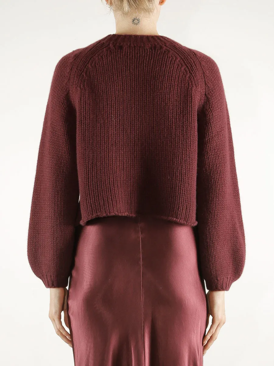 Rikka Pullover in Recycled Cashmere - Fig