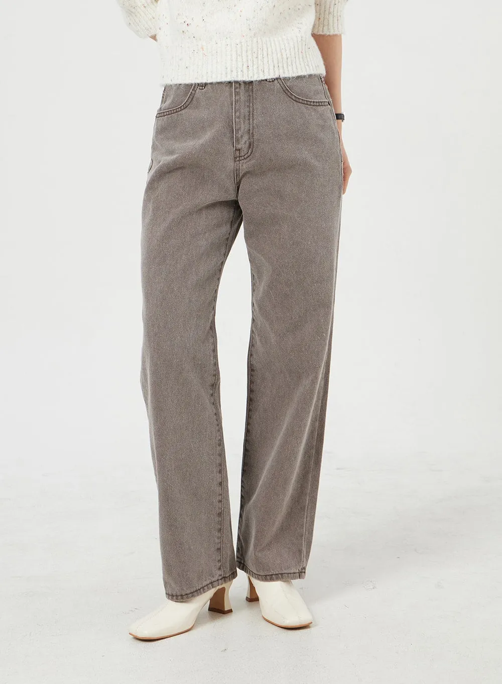 Straight Leg Color Pants OM327