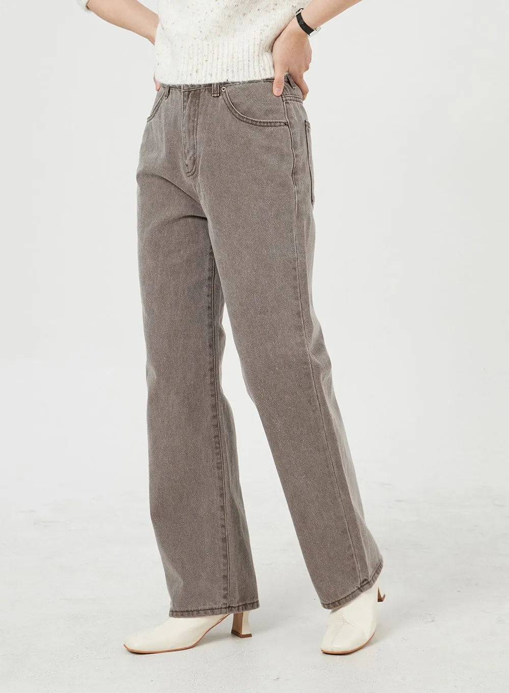 Straight Leg Color Pants OM327