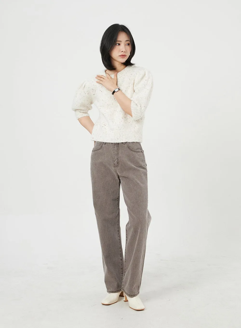 Straight Leg Color Pants OM327