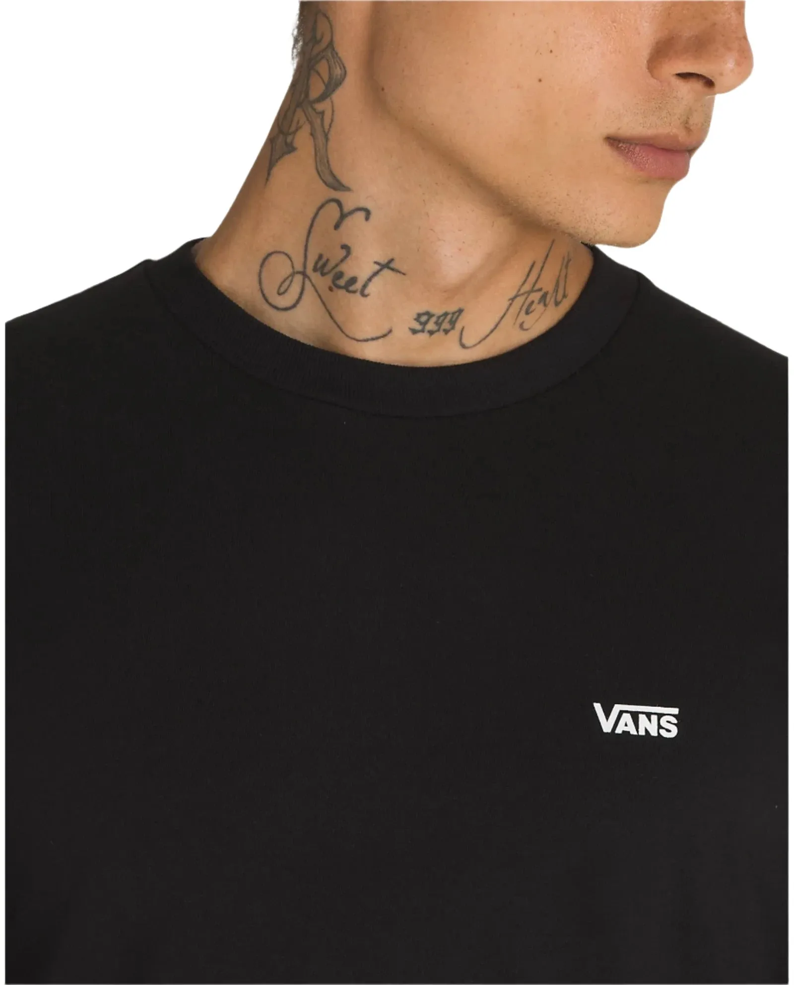 Mens Vans Long Sleeve T-Shirt with Left Chest Logo - Stylish and Comfortable