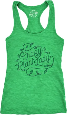 Womens Tank Crazy Plant Lady TanktopFunny Gardening Shirt