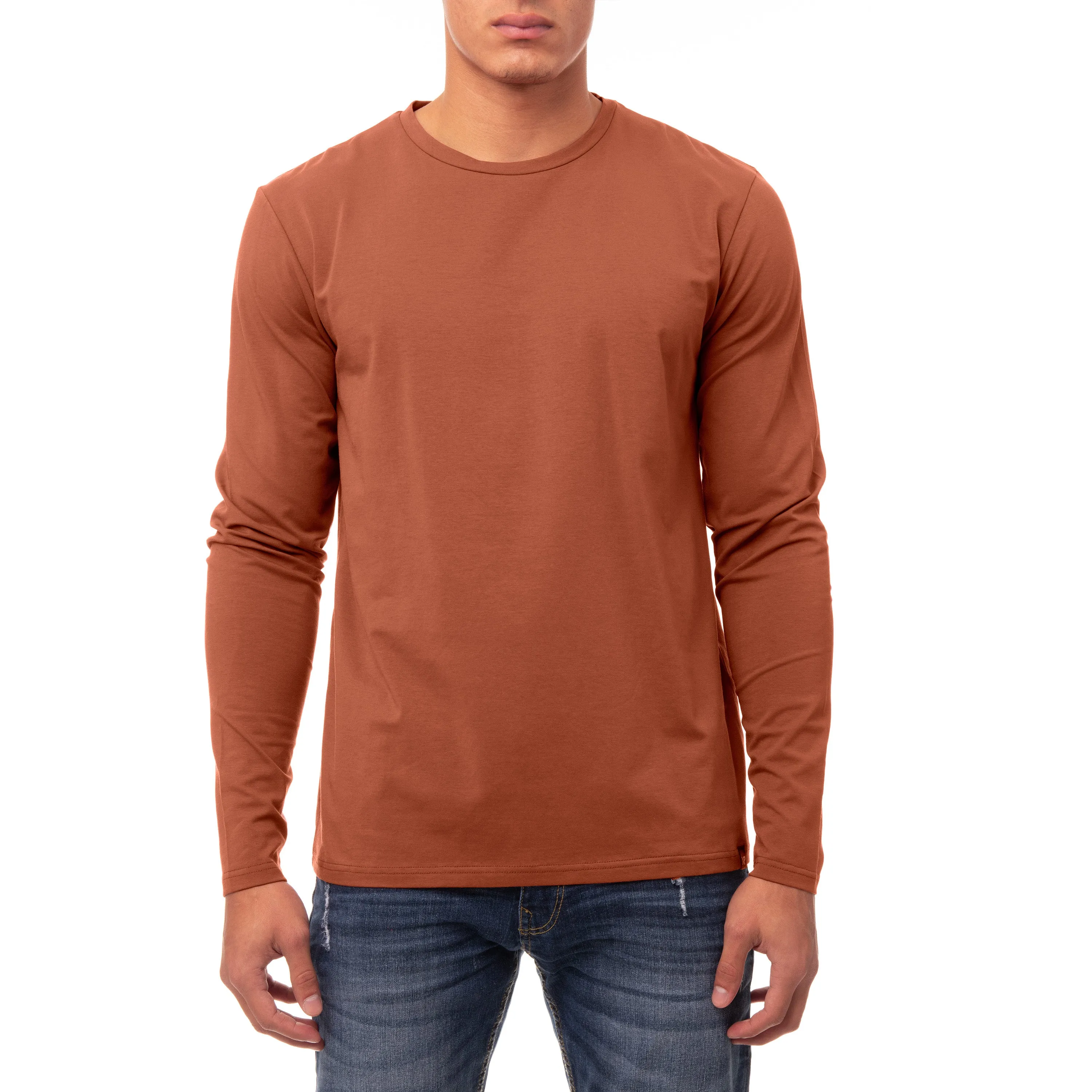 X RAY Men's Classic Long Sleeve Crewneck T-shirt