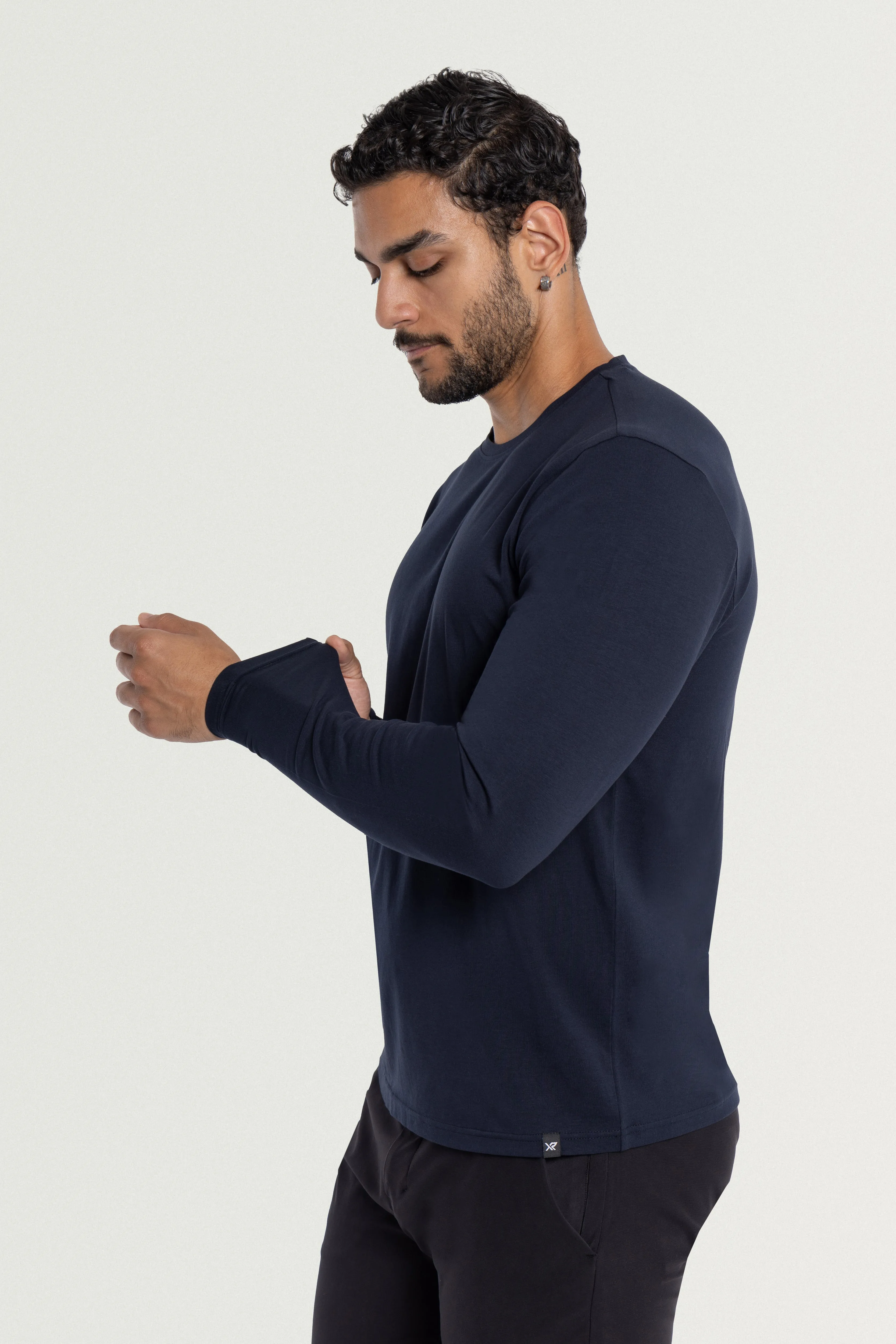 X RAY Men's Classic Long Sleeve Crewneck T-shirt