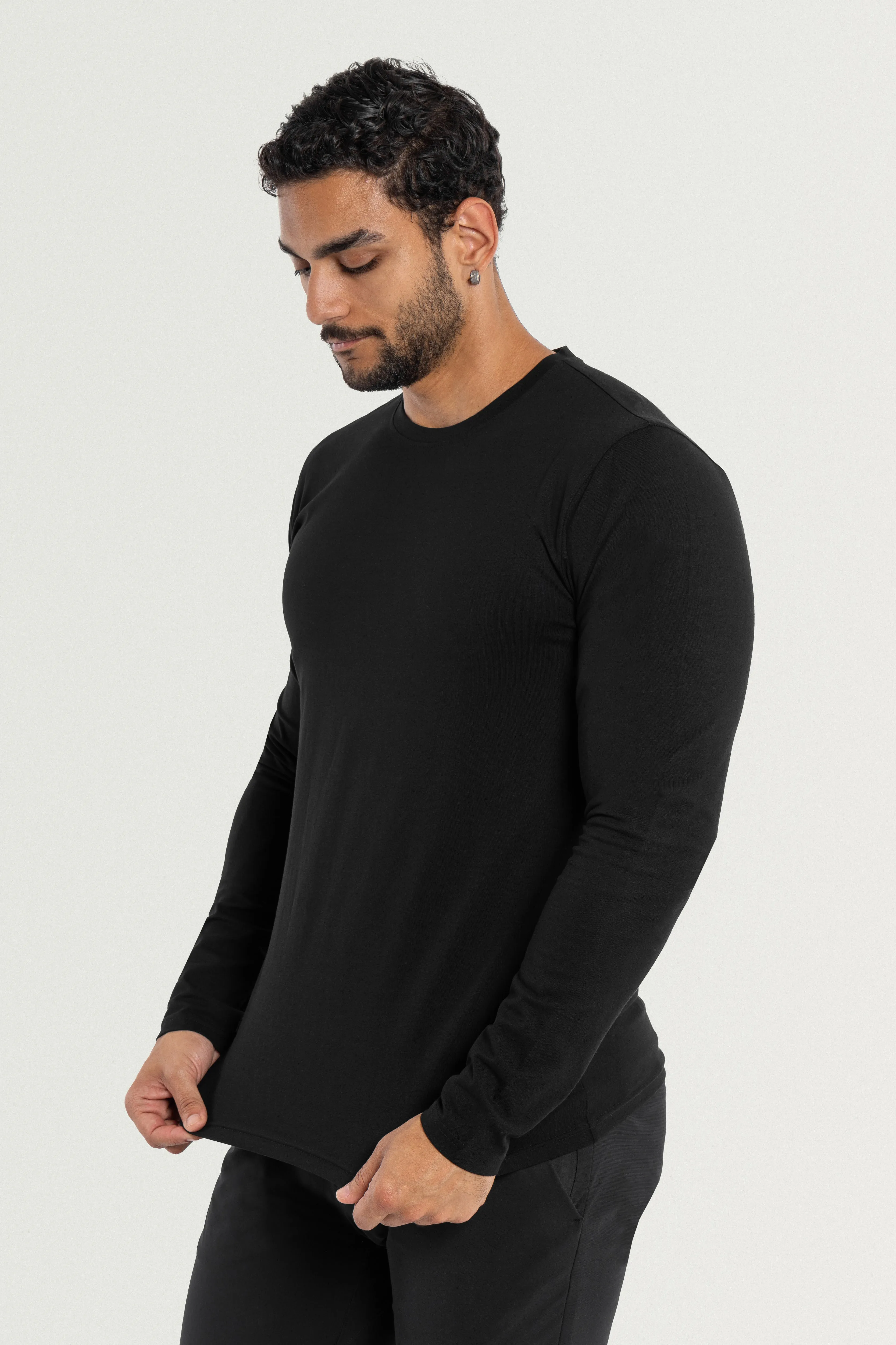 X RAY Men's Classic Long Sleeve Crewneck T-shirt