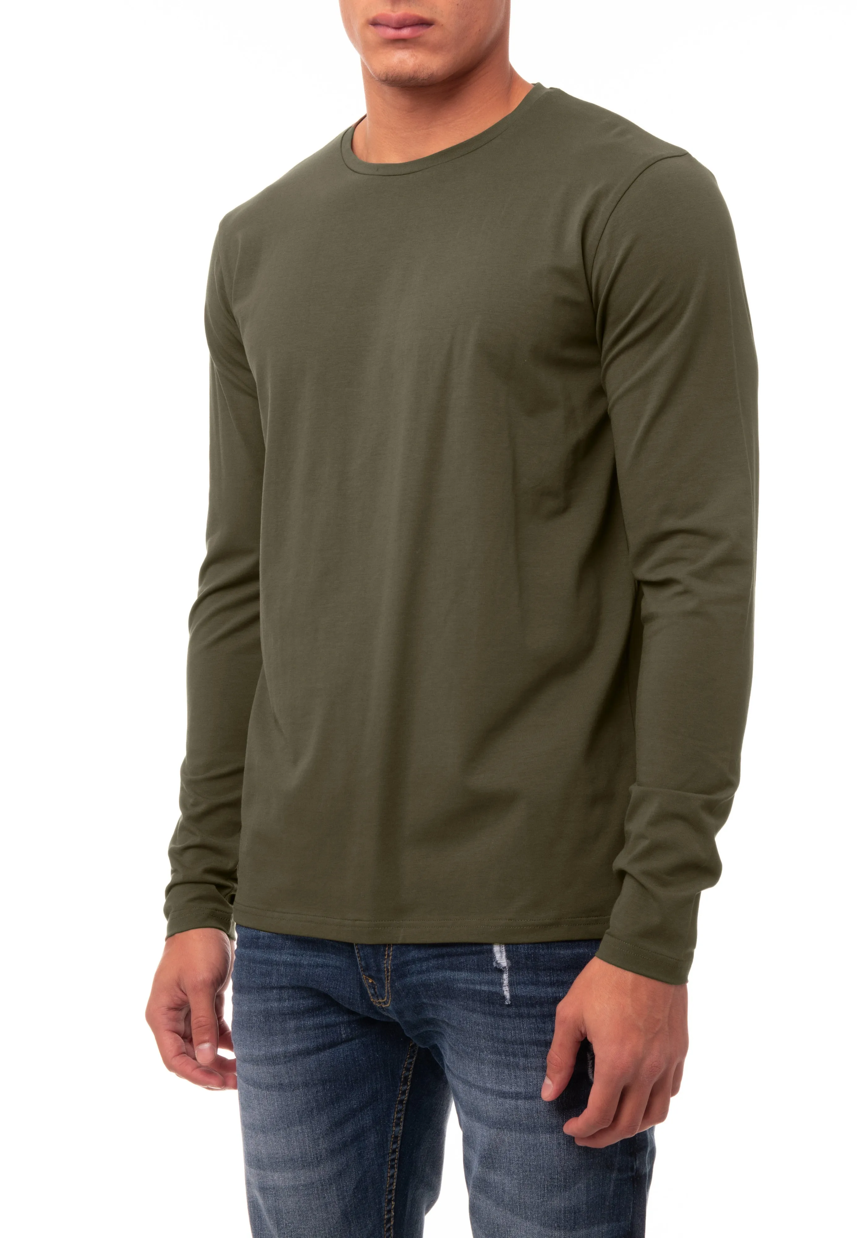 X RAY Men's Classic Long Sleeve Crewneck T-shirt