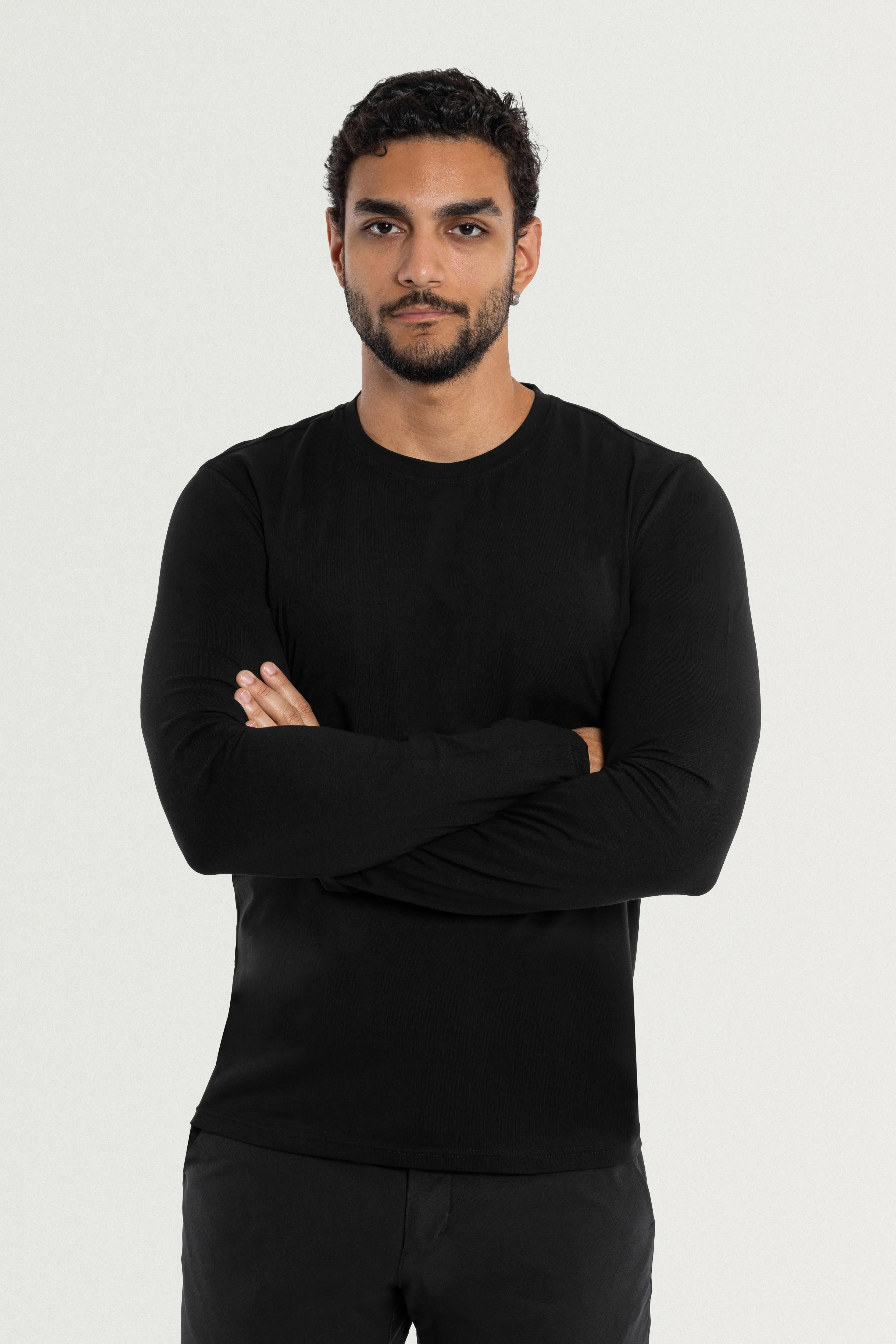 X RAY Men's Classic Long Sleeve Crewneck T-shirt