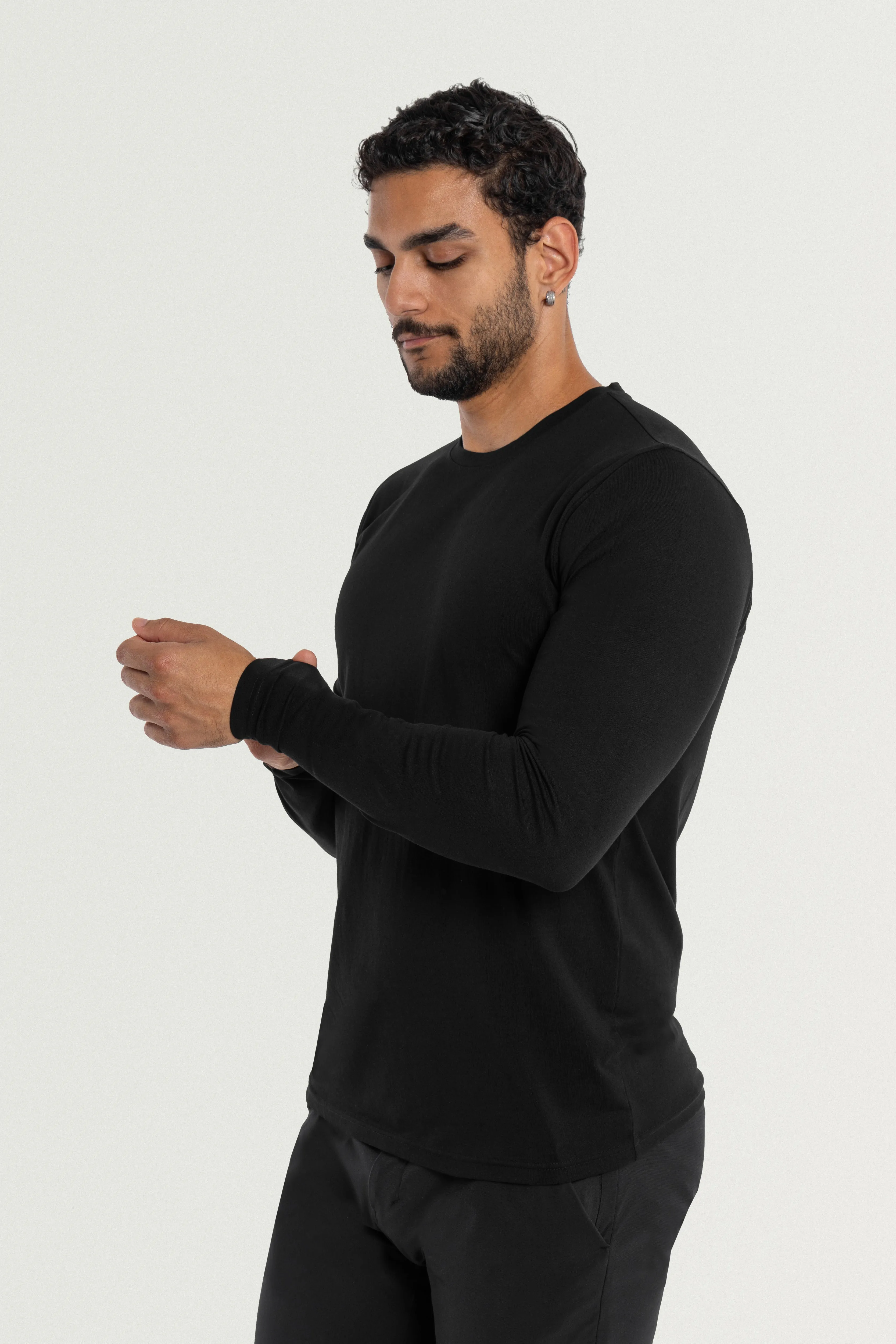 X RAY Men's Classic Long Sleeve Crewneck T-shirt